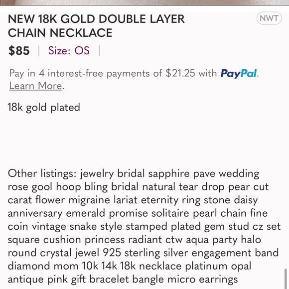 Elegant Gold Necklace - Picture 2 of 2